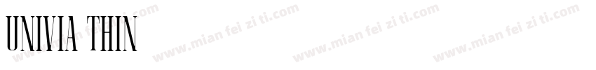 Univia Thin字体转换